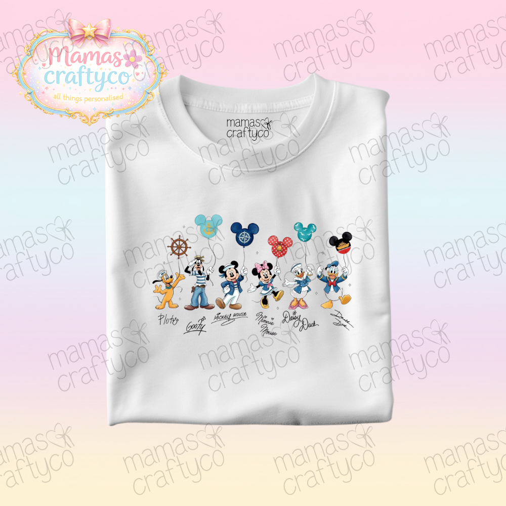 Personalised White Teeš¤ Mickey & Friends Balloons