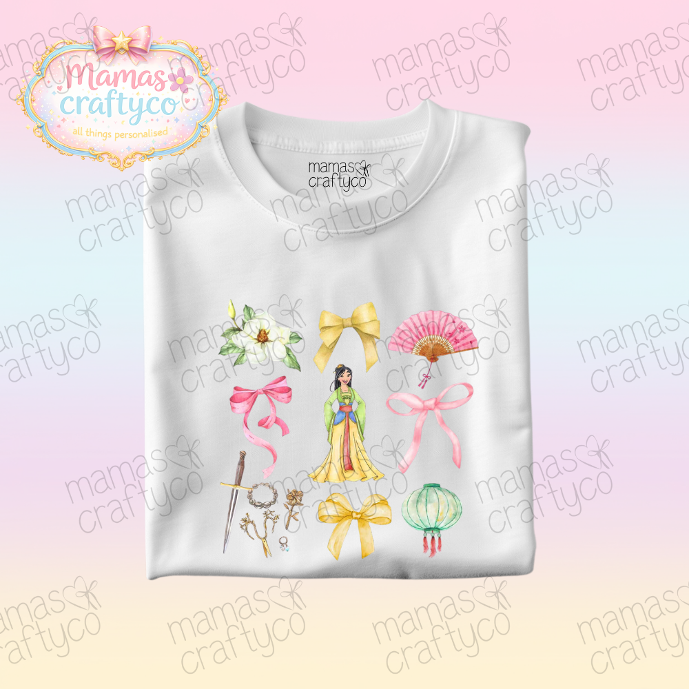 Personalised White Teeš¤ Mulan