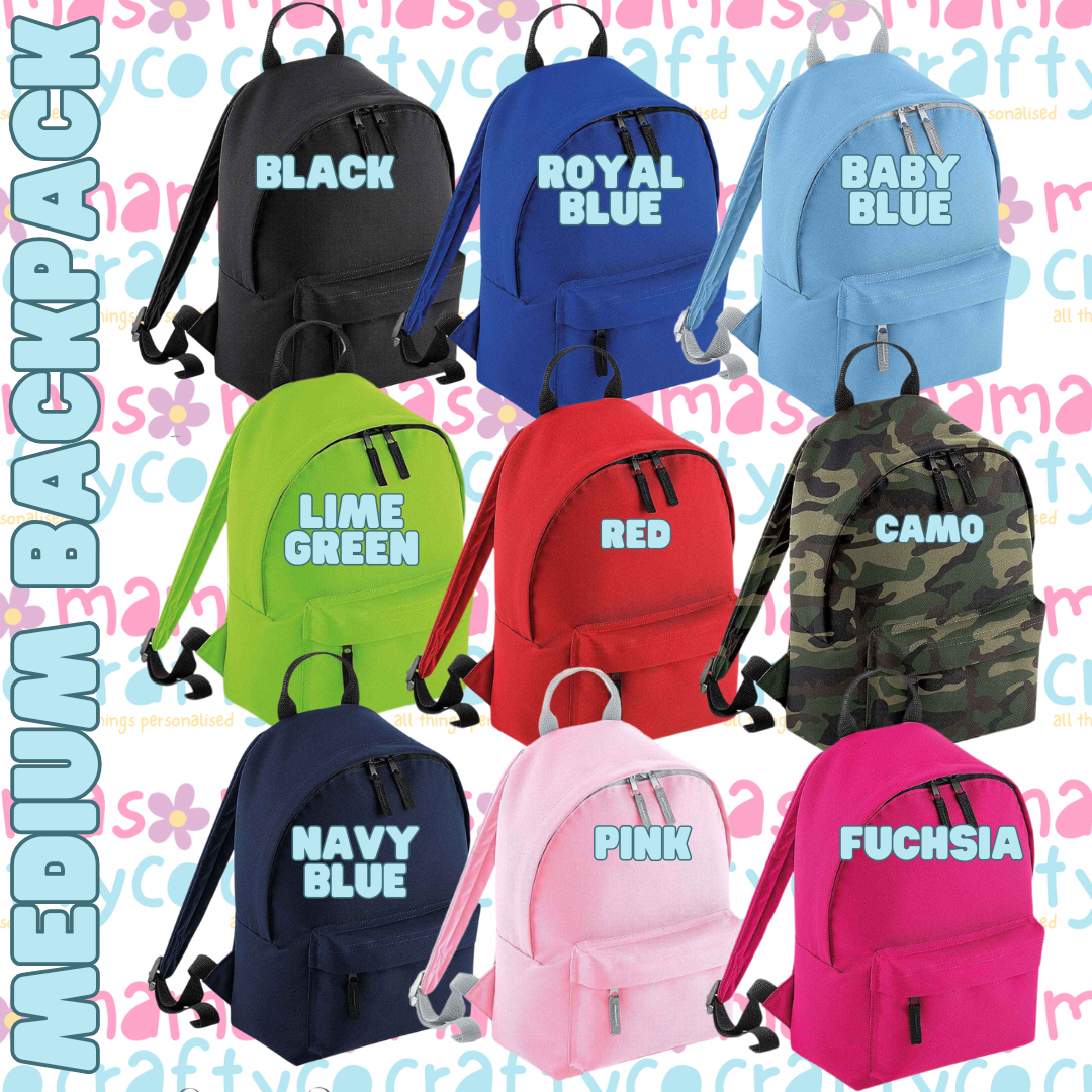 Custom Personalised Medium Backpack