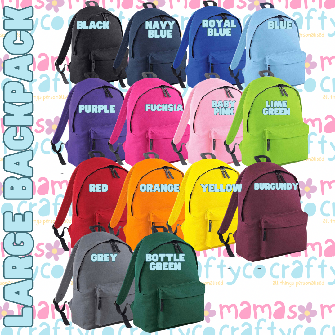 Custom Personalised Large Backpack