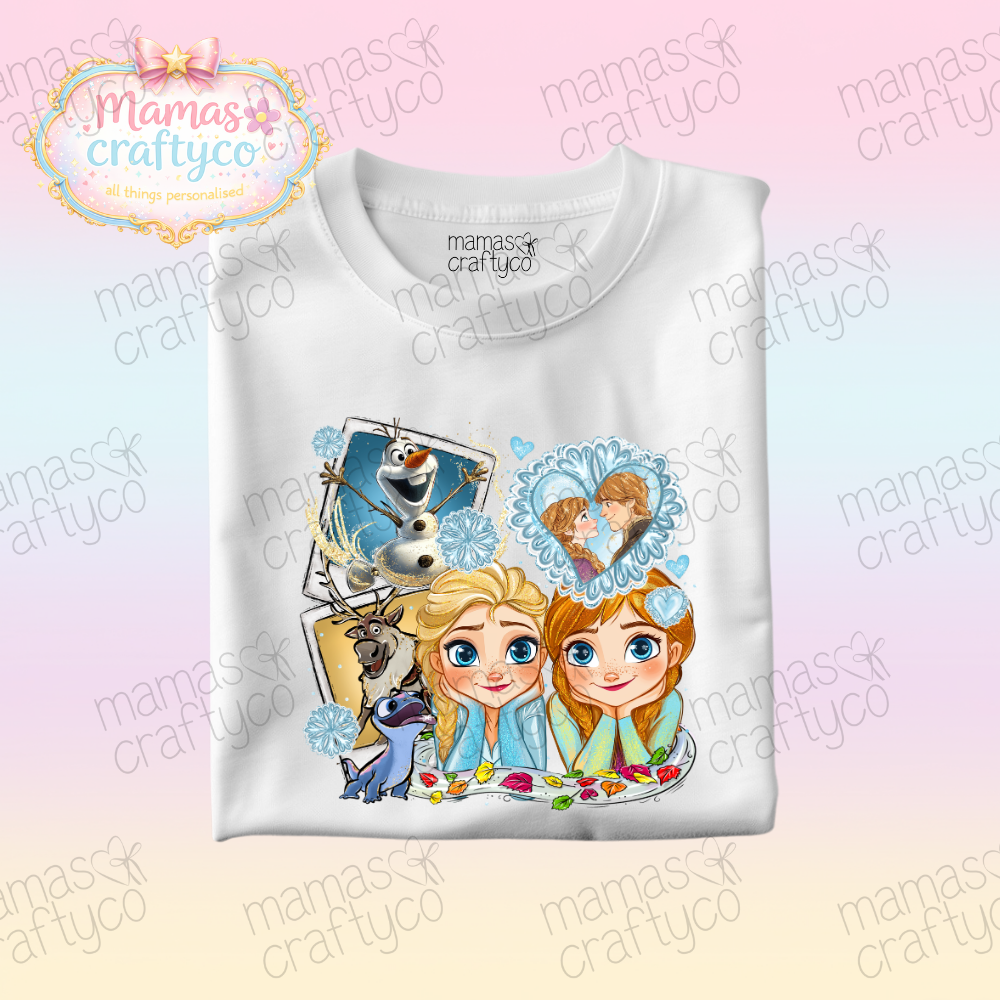 Personalised White Teeš¤ Frozen