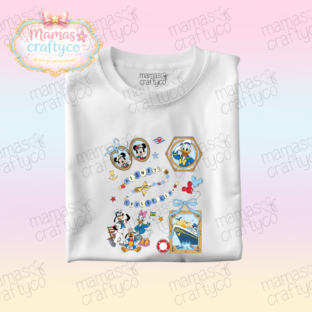 Personalised White Teeš¤ Locket Cruise