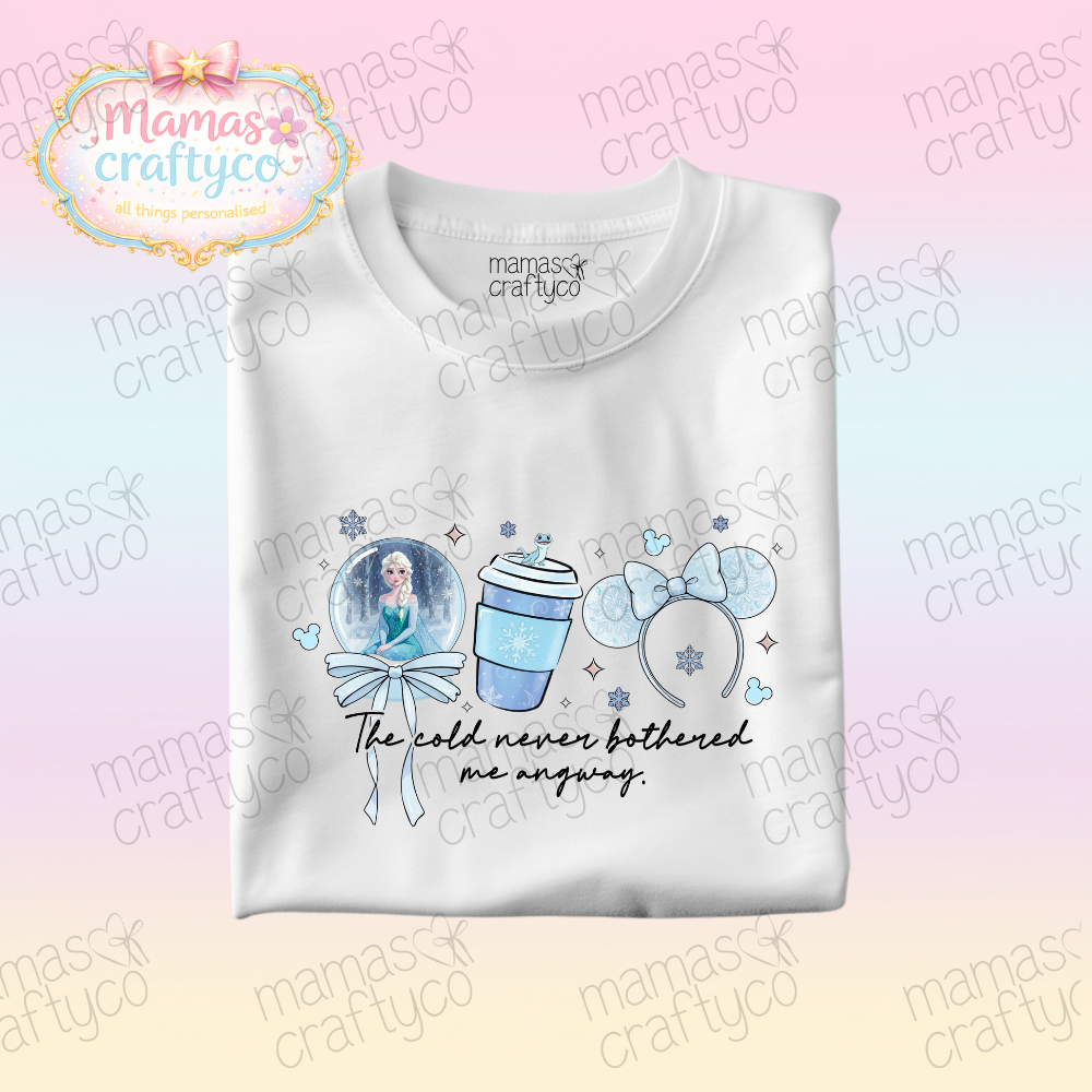 Personalised White Teeš¤ Ice Queen Ears