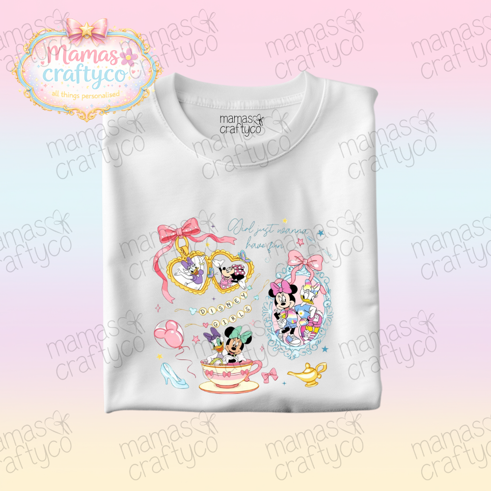 Personalised White Teeš¤ Mouse & Duck Locket