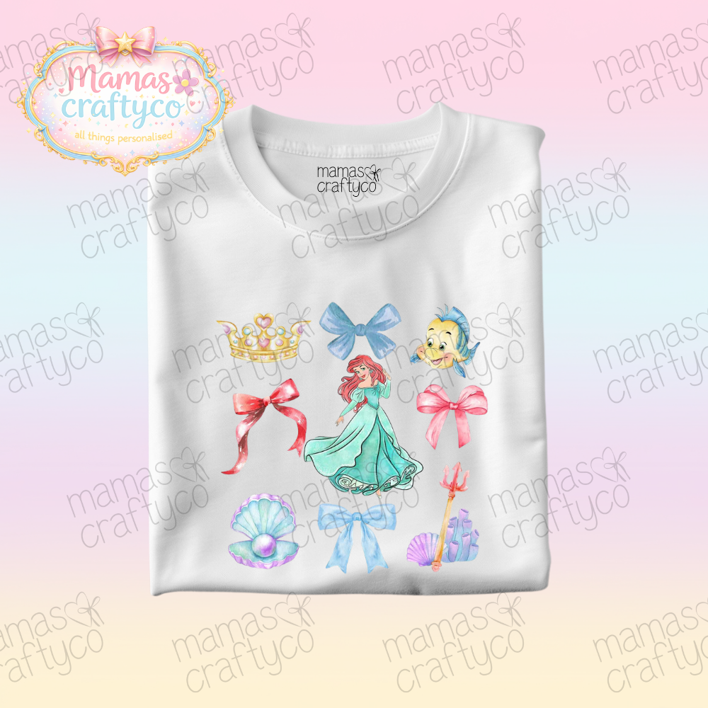 Personalised White Teeš¤ Mermaid