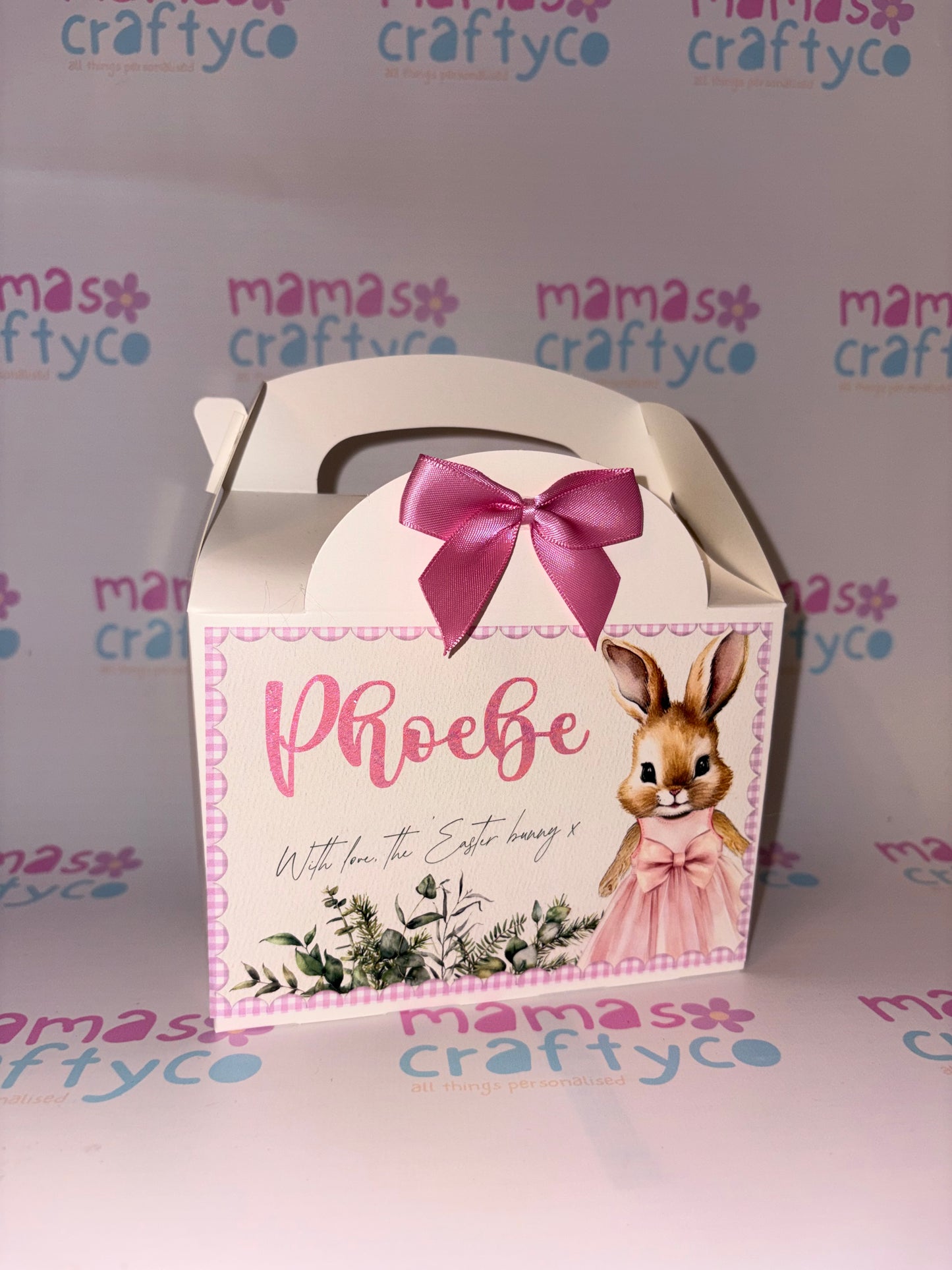 Mini Treat Box Pink Easter Bunny