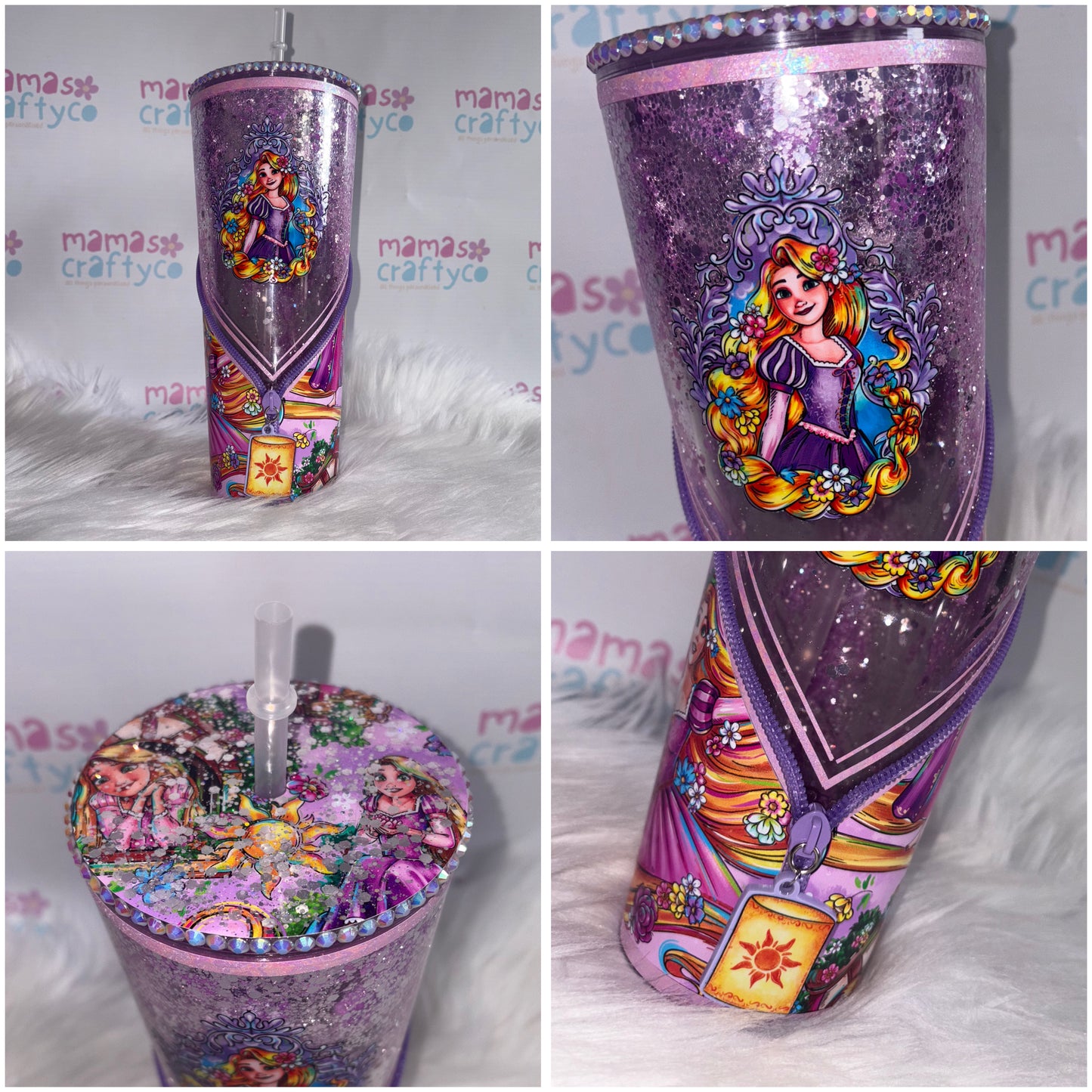(Made-To-Order) Snowglobe Zipper Tumbler