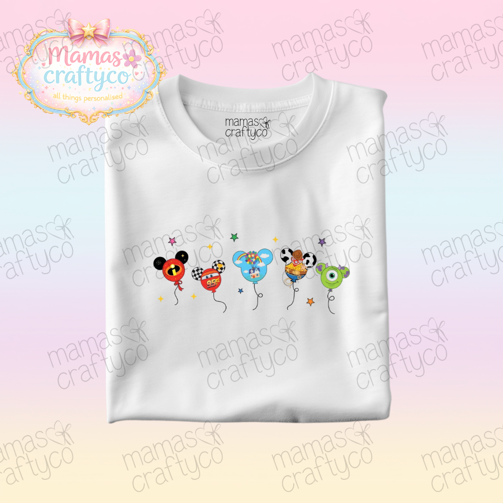 Personalised White Tee𑁤 Balloons