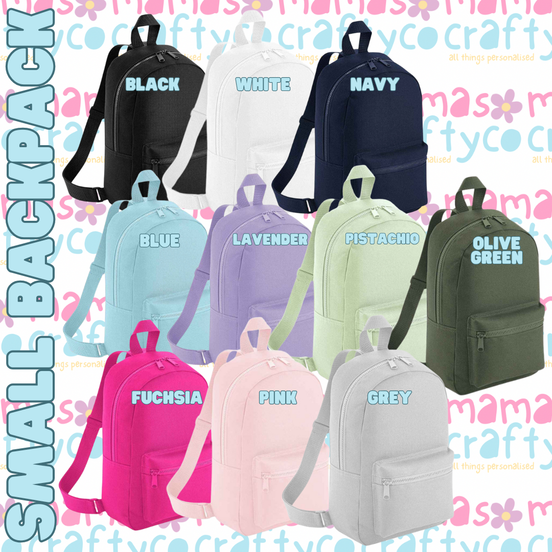 Custom Personalised Small Backpack