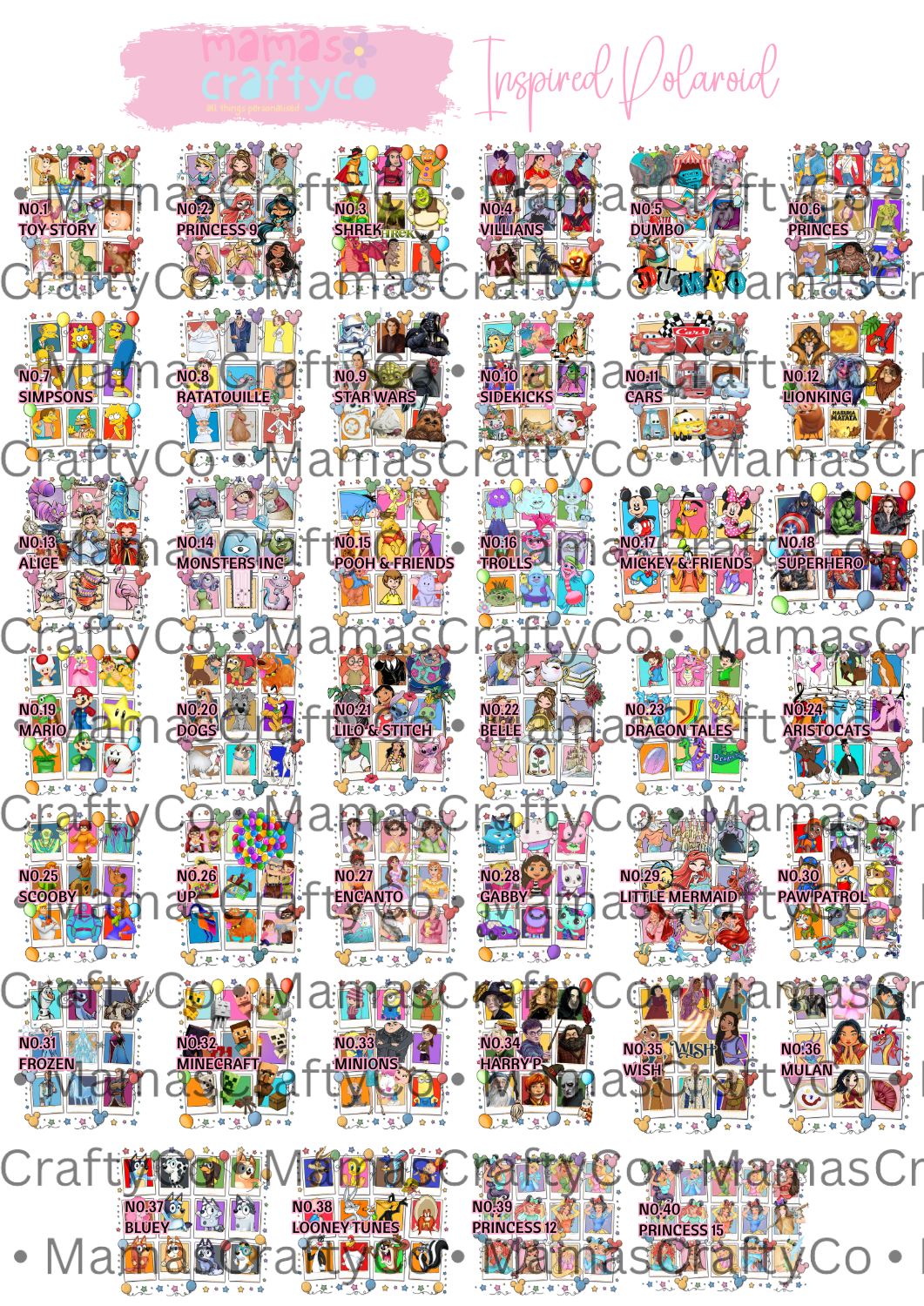 EXCLUSIVE - Personalised Polaroid Design 1-2yr upto 12-13yr