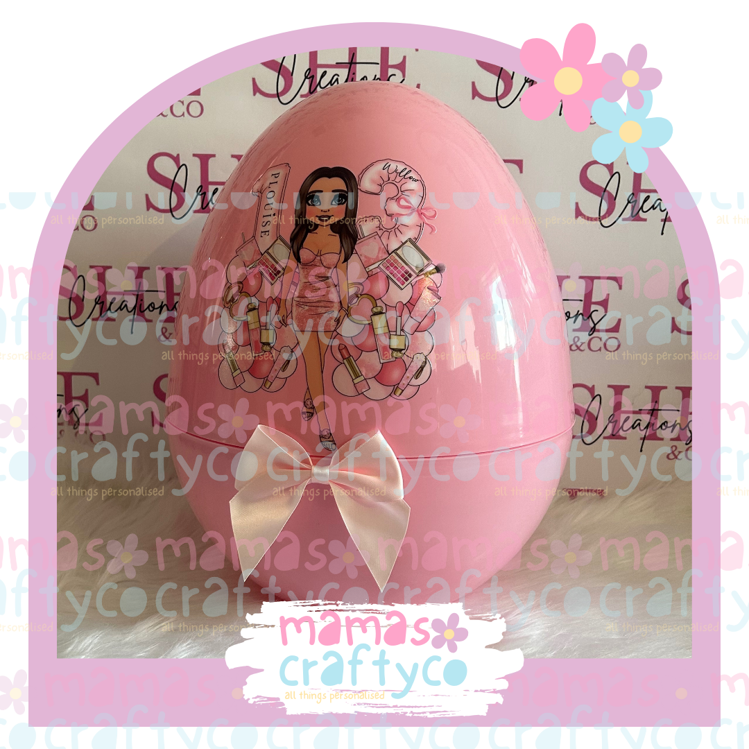 14'' Jumbo Egg Pink Makeup Dolly Birthday