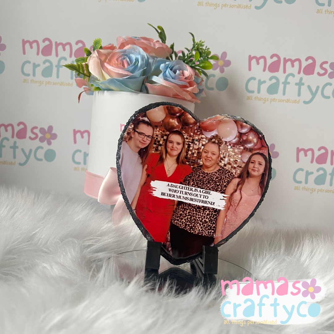 Heart Custom Photo Slate