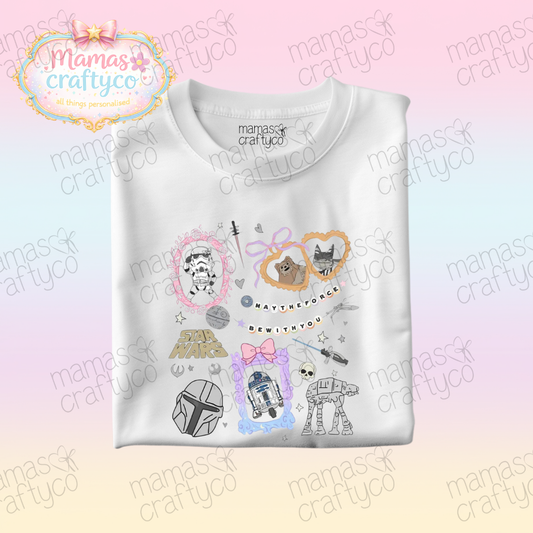 Personalised White Tee𑁤 Star Locket