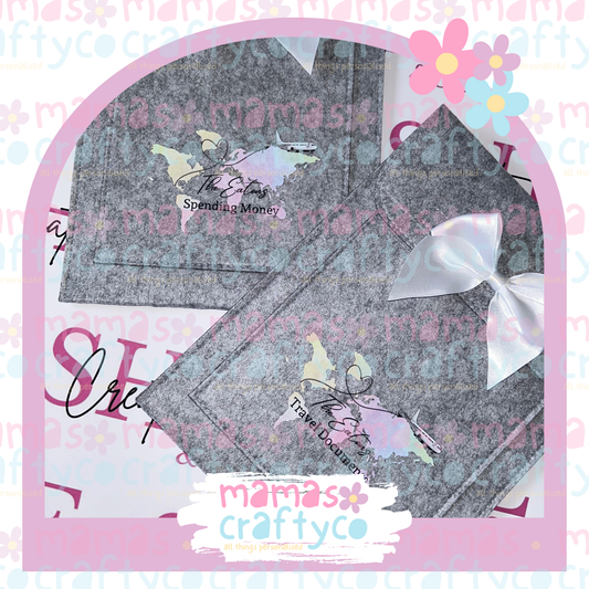 Watercoloured Map Wallet