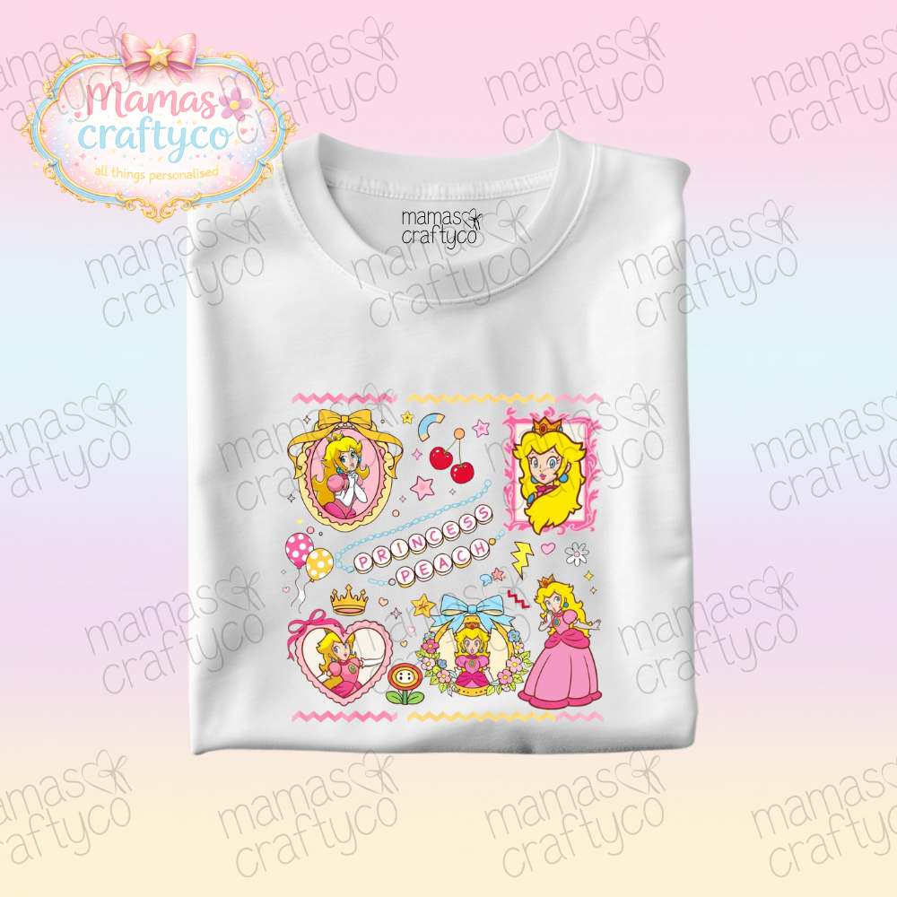 Personalised White Tee𑁤 Princess P