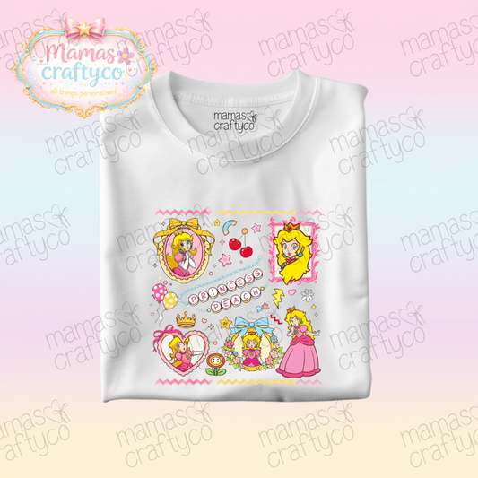 Personalised White Tee𑁤 Princess P