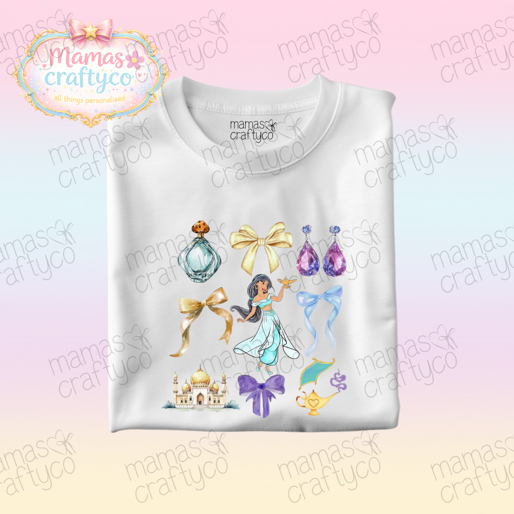Personalised White Tee𑁤 Jasmine
