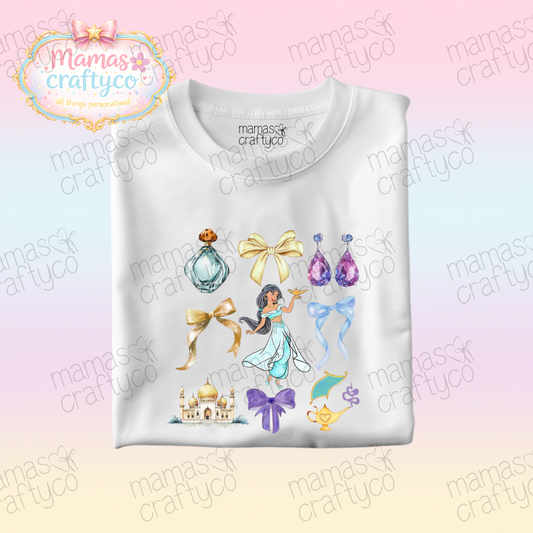 Personalised White Tee𑁤 Jasmine
