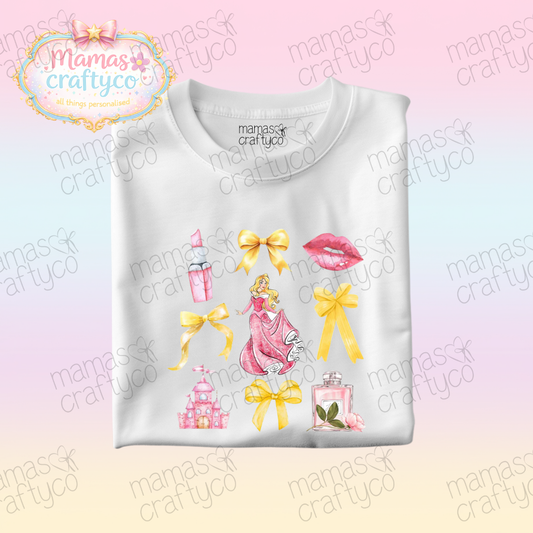 Personalised White Tee𑁤 Aurora