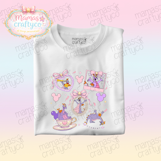 Personalised White Tee𑁤 Dragon