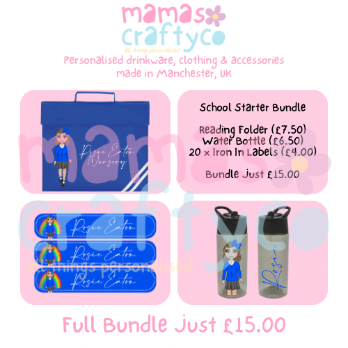 Personalised Dolly School Starter Bundle