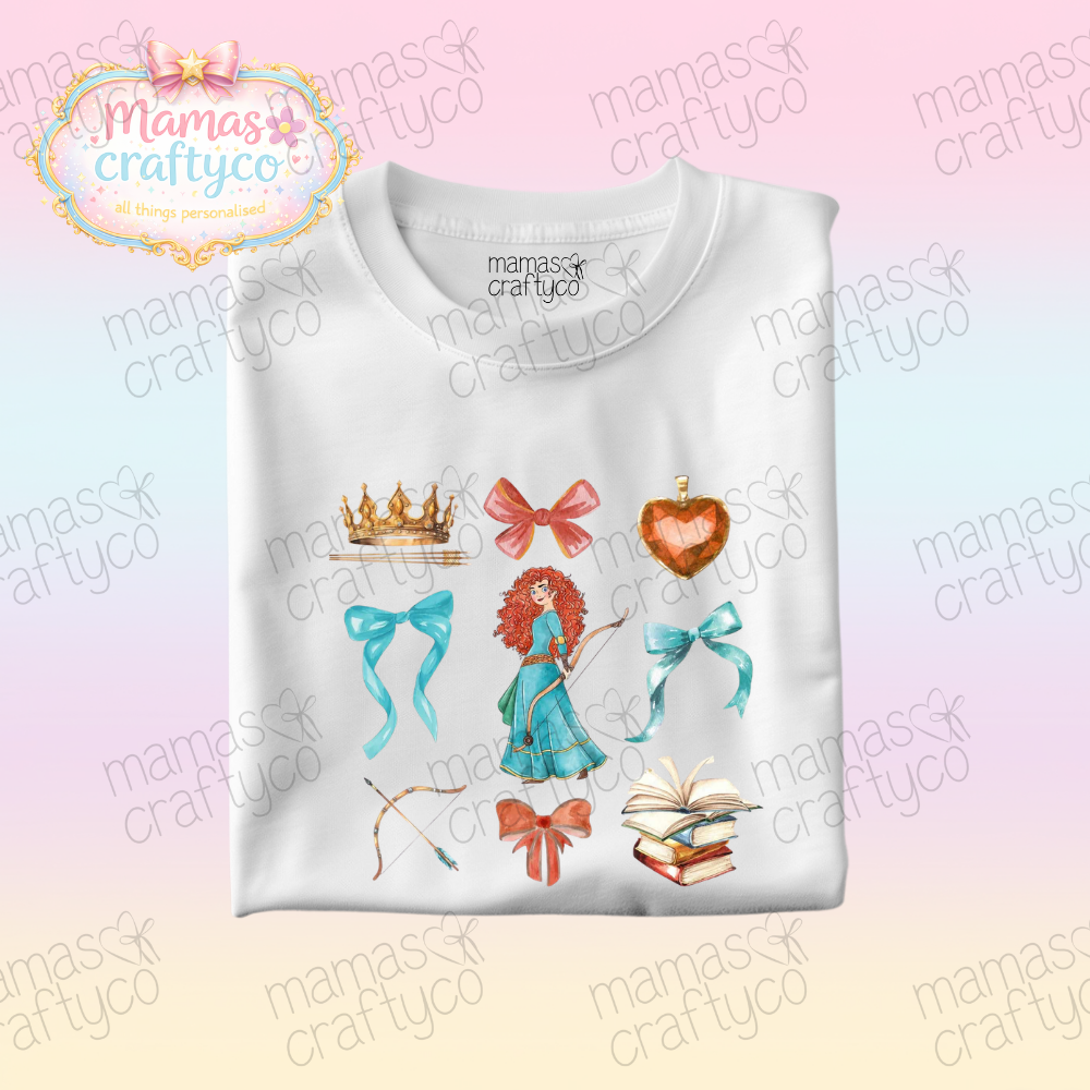 Personalised White Tee𑁤 Brave