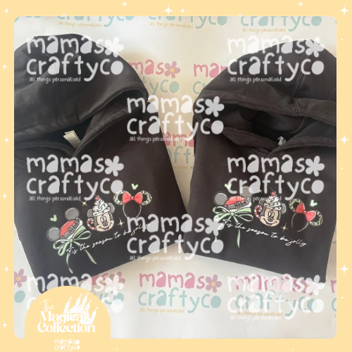 Childrens Christmas Mouse Ears Design Hoodie