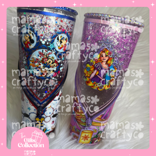 (Made-To-Order) Exclusive Snowglobe Zipper Tumbler