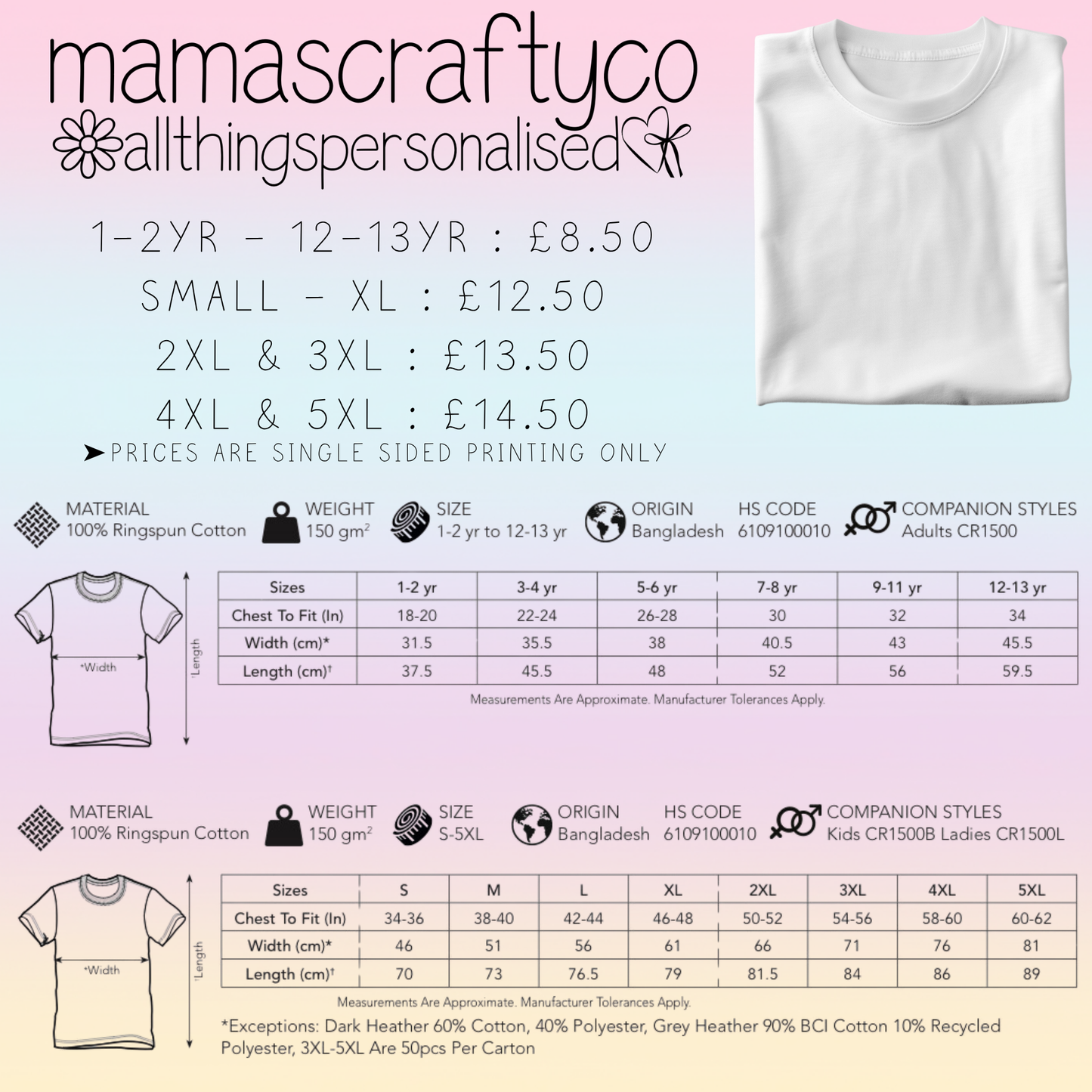 Personalised White Tee𑁤 Bows Tiana