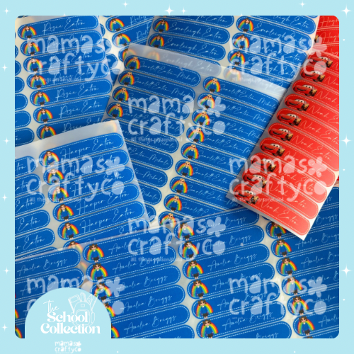 Personalised Iron In School Labels